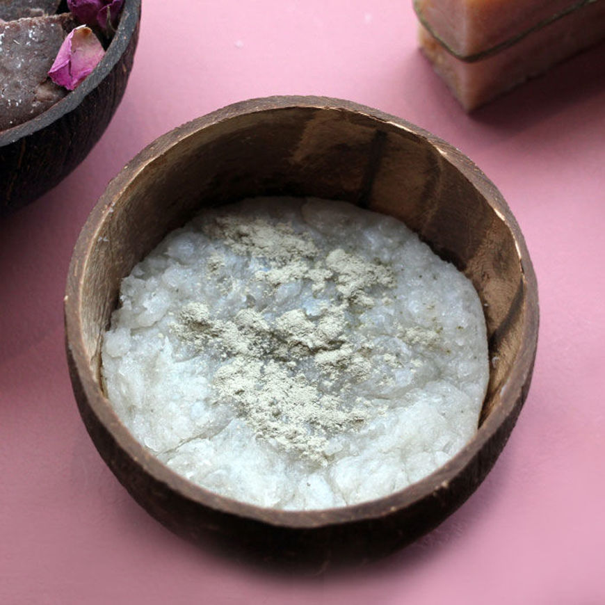 shaving soap in a coco bowl