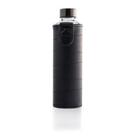 EQUA MISMATCH GRAPHITE SUSTAINABLE GLASS BOTTLE WITH COVER
