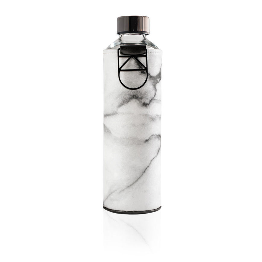 EQUA MISMATCH STONE SUSTAINABLE GLASS BOTTLE WITH COVER 