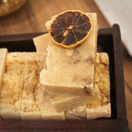 organic artisanal soap lemon