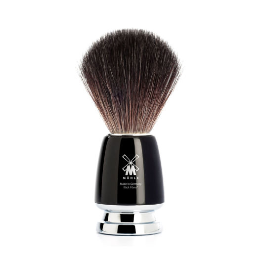 Picture of RYTMO Shaving brush from MÜHLE, Black Fibre, handle resin black