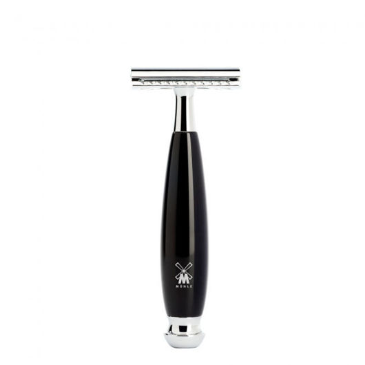 Picture of VIVO Safety razor from MÜHLE, closed comb, handle resin black
