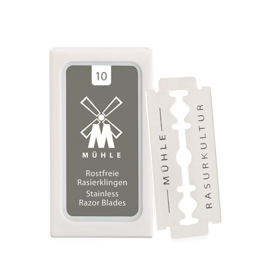Image de TRADITIONAL Pack de 10 lames de rasage MÜHLE pour les rasoirs de sûreté traditionnels