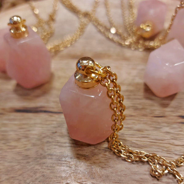 rosequarzpendant Oh Lou Lou! 100 Organic Cosmetics Handmade & Zero Waste