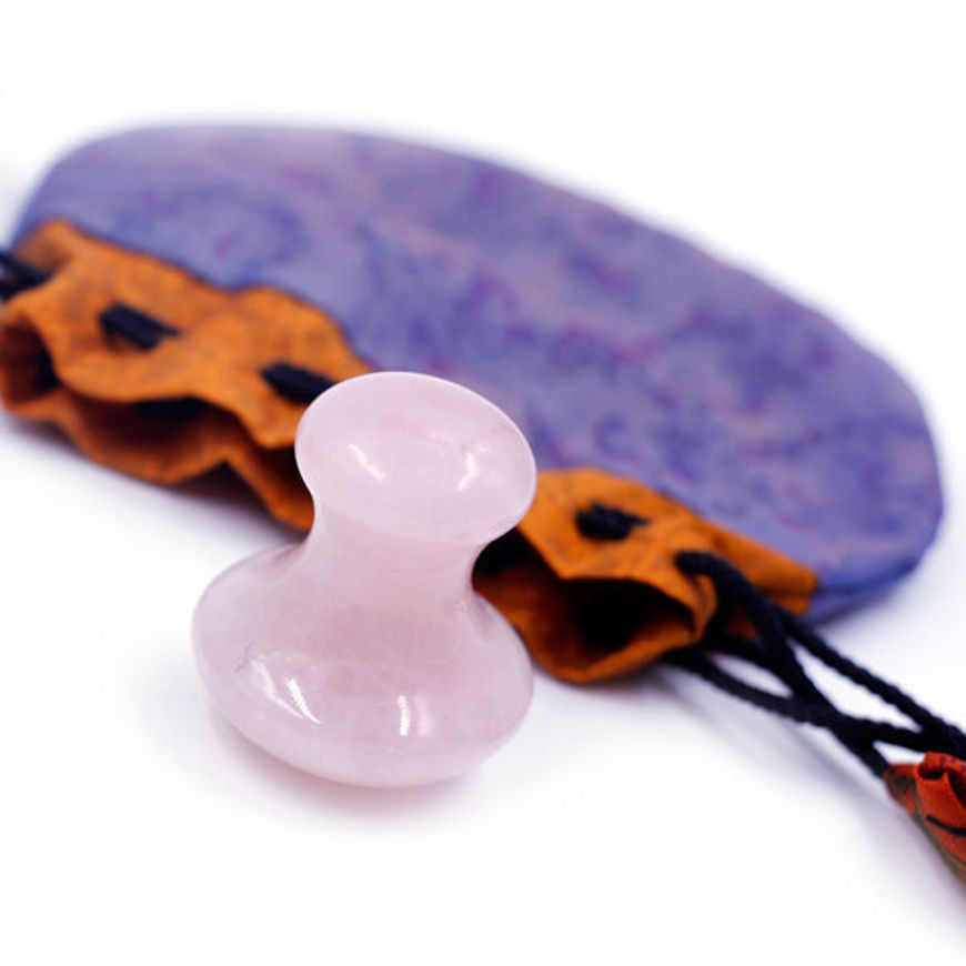 ROSE QUARTZ MASSAGE STONE MUSHROOM