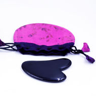 Gua sha natural obsidian 