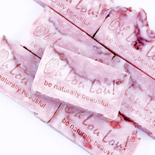 organic handmade rose soap 