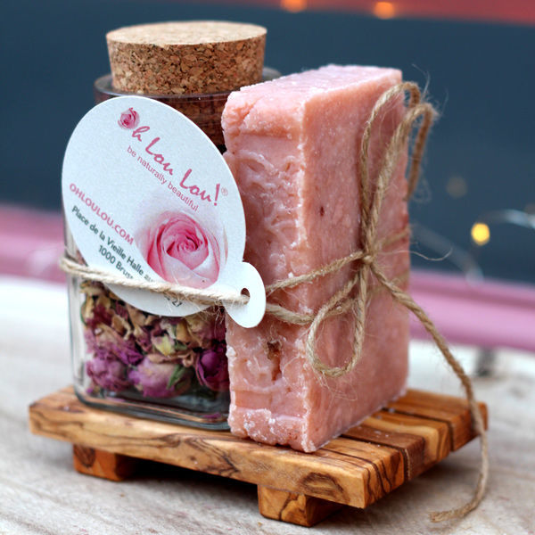 ARTISANAL ROSE SOAP GIFT PACK Oh Lou Lou! 100 Organic Cosmetics