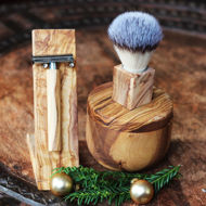 Razor Gift Set Olive Wood 