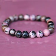 pink rhodonite healing bracelet