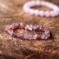 strawberry quartz soulmate bracelete