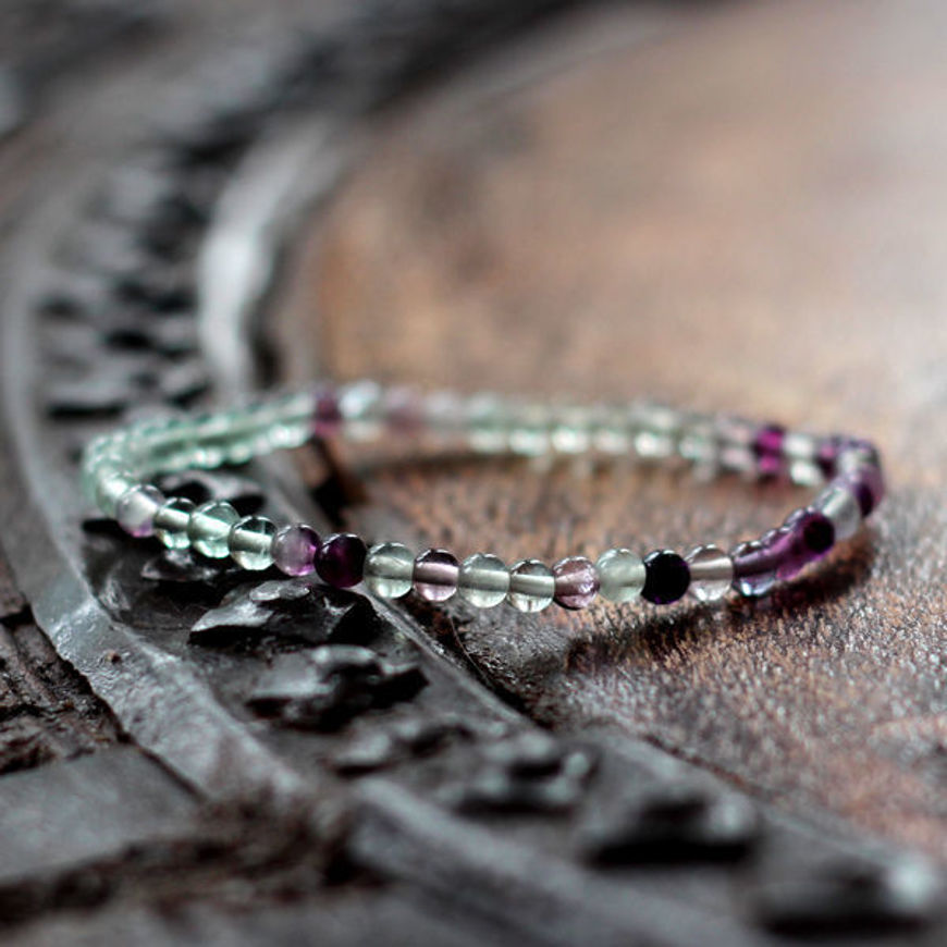 Rainbow Fluorite Bracelet — CraeVita jewelry