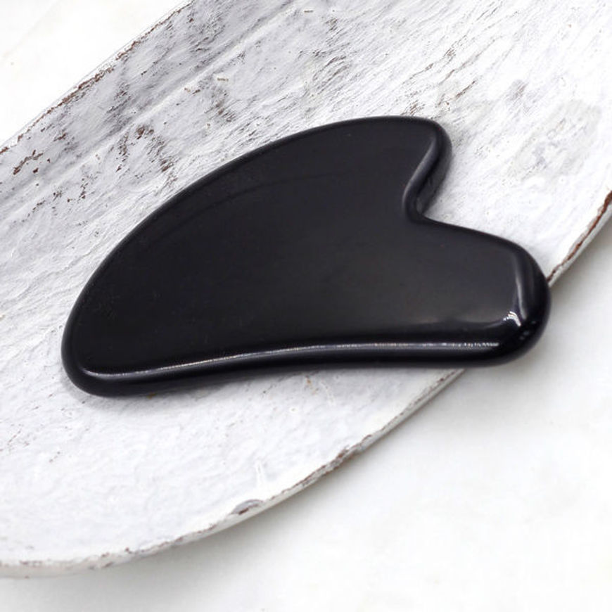 Gua Sha 100% Natural Obsidian