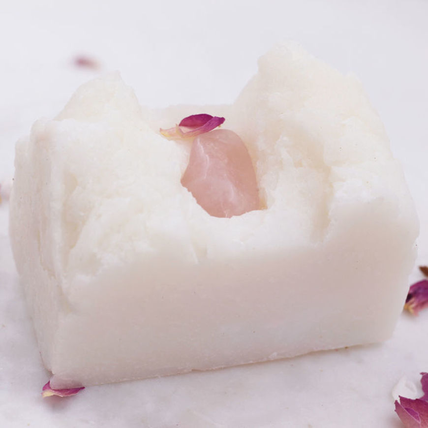 All Natural Soap Rose Quartz Crystal 