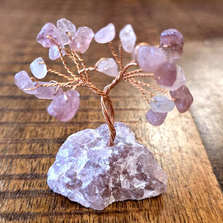 Lucky Tree Rose Quartz  Money Tree